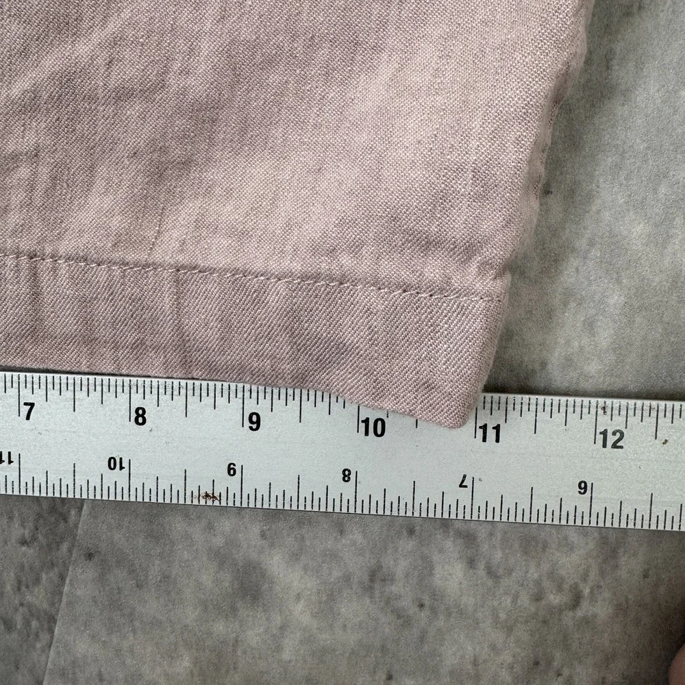 Faherty Tradewinds Shorts Mens 36 Pink Linen Blend Summer Preppy Lightweight